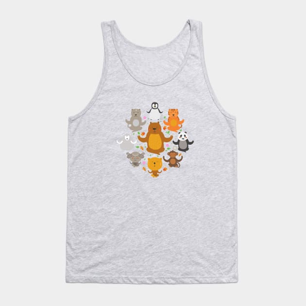 Peaceful Animals Tank Top by artlahdesigns